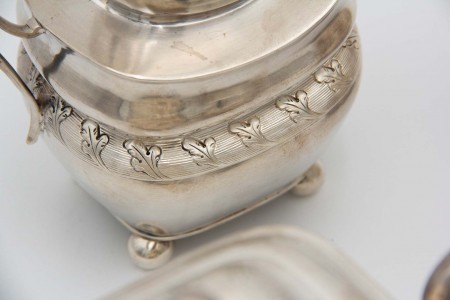 Serviço de chá em prata